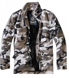 Sněhově maskáčová pánská bunda Brandit M-65 Field Jacket