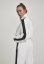 Bunda Urban Classics Ladies Short Striped Crinkle Track Jacket - white/black