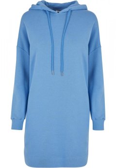 Ladies Organic Oversized Terry Hoody Dress - horizonblue