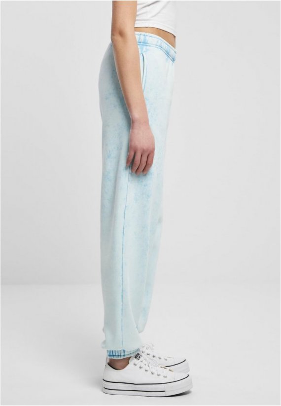 Světlé modré dámské tepláky Urban Classics Towel Washed