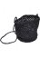 Mini Nature Bast Crossbody Bag - black