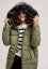 Olivový zimní dámský kabát Moodo Z-KU-4214
