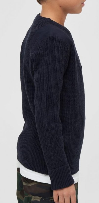 Chlapčenský sveter Brandit Kids BW Pullover - navy