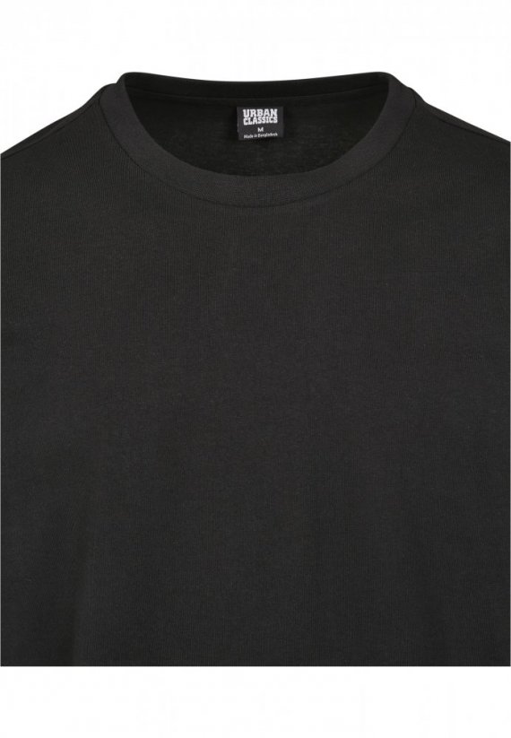 T-shirt męski Urban Classics Oversized Shaped Double Layer LS - czarny, biały