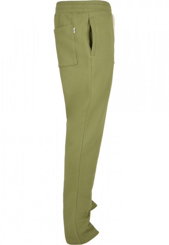 Męskie spodnie dresowe Urban Classics z bawełny organicznej - oliwkowe
