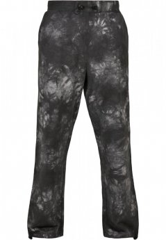 Batikované čierne pánske tepláky Urban Classics Tye Dyed Sweatpants