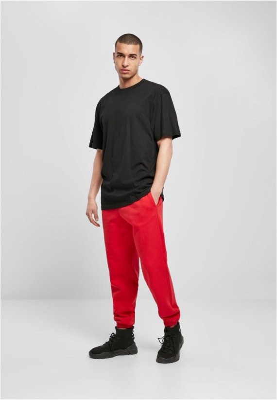 Červené pánské tepláky Urban Classics Basic Sweatpants 2