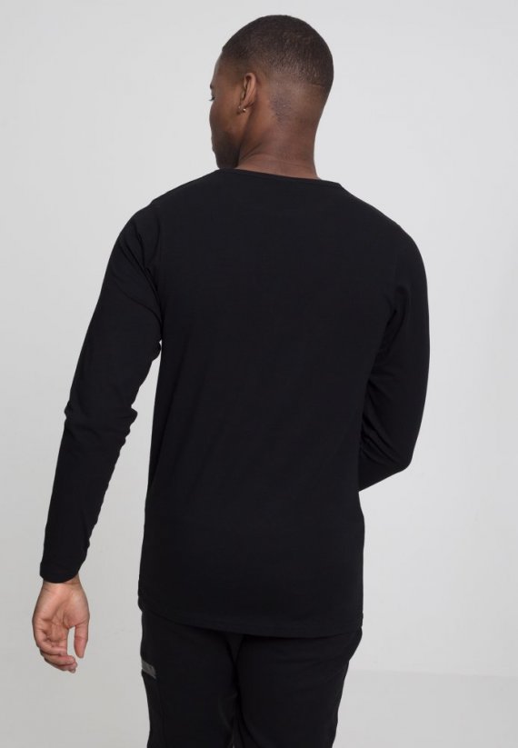 T-shirt Urban Classics Fitted Stretch L/S Tee - black