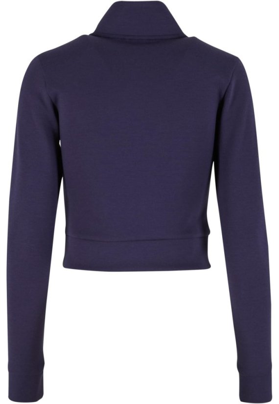 Ladies Slim Fit Scuba Track Jacket - navy