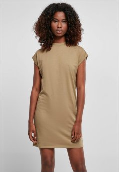 Ladies Turtle Extended Shoulder Dress - khaki
