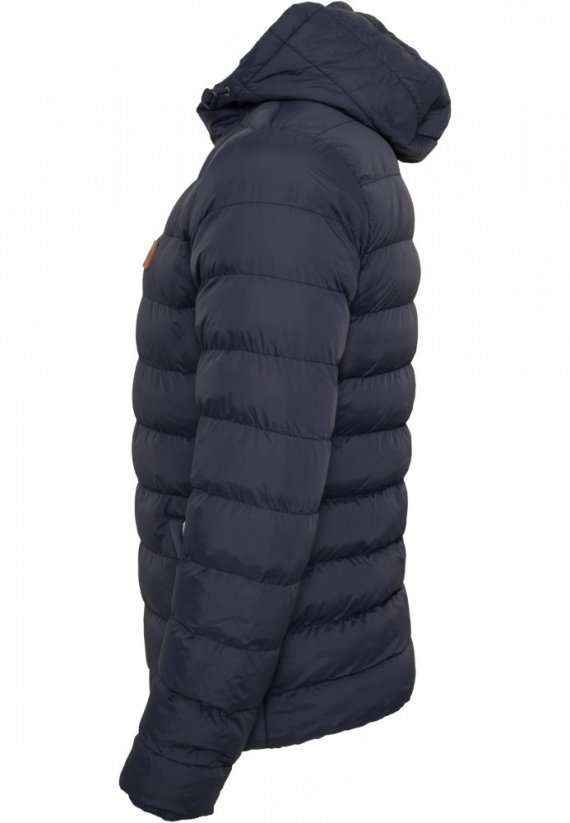 Tmavomodrá pánska zimná bunda Urban Classics Basic Bubble Jacket