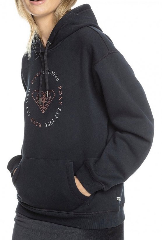 Mikina Roxy Surf Stoked Hoodie Brushed A kvj0 anthracite