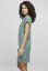 Šaty Urban Classics Ladies Ladies Organic Cotton Cut On Sleeve Tee Dress - paleleaf