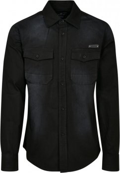 Koszula męska Brandit Hardee Denim Shirt - czarna