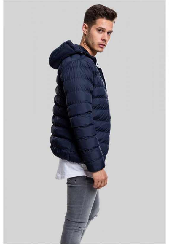 Pánská zimní bunda Urban Classics Basic Bubble Jacket - tmavě modrá