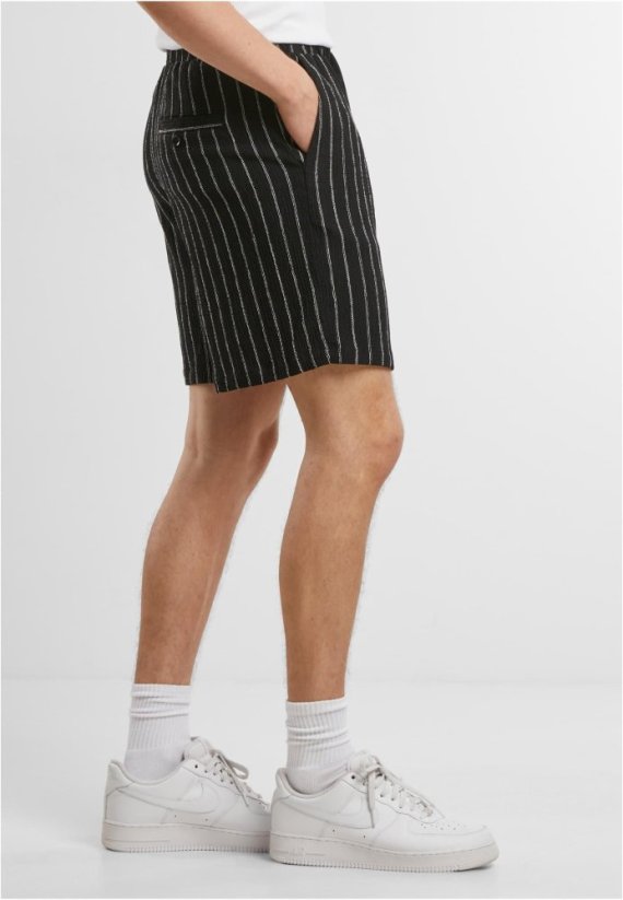Striped Crinkle Resort Shorts offwhite/black 3XL - black/offwhite