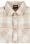 Ladies Turnup Checked Flanell Shirt - whitesand/lighttaupe
