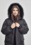 Dámsky zimný kabát Urban Classics Ladies Oversize Faux Fur Puffer Coat - čierny