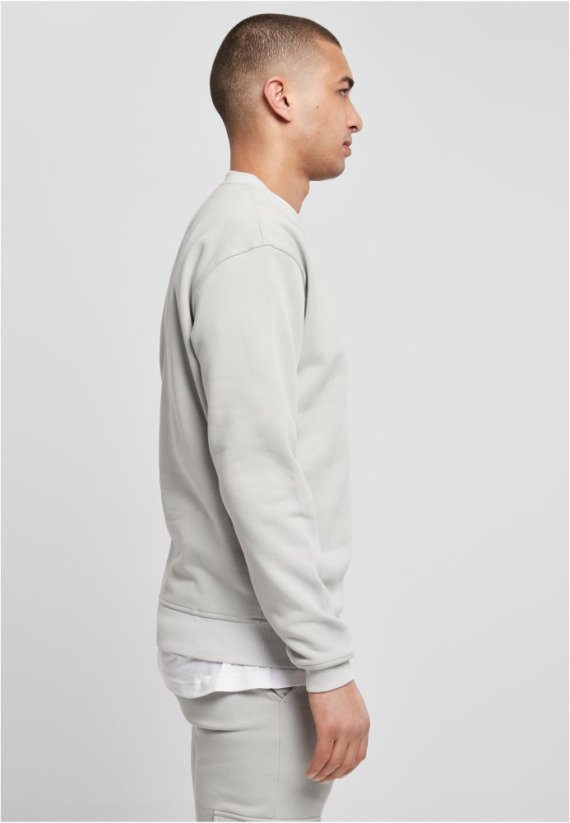 Světle šedá pánská mikina Urban Classics Crewneck Sweatshirt