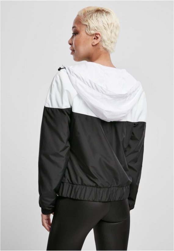 Dámská jarní/podzimní bunda Urban Classics Ladies Arrow Windbreaker - bílá,černá