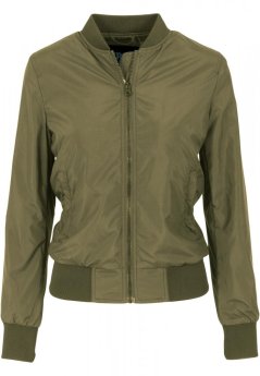 Dámska jarná bomber bunda Urban Classics - olivová