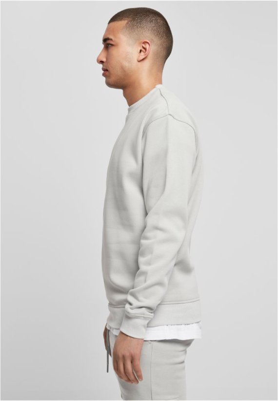 Světle šedá pánská mikina Urban Classics Crewneck Sweatshirt