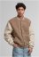 Teddy College Jacket darktaupe L - darktaupe
