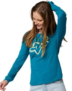Dámské tričko Fox Boundary LS Top maui blue