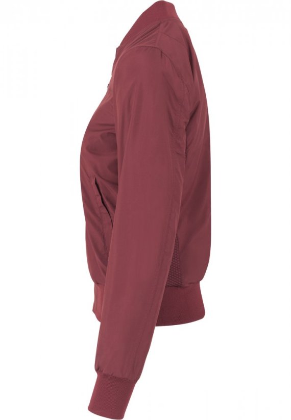 Dámská jarní/podzimní bomber bunda Urban Classics - vínová