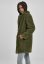 Olivový dámsky kabát Urban Classics Ladies Oversized Sherpa Coat