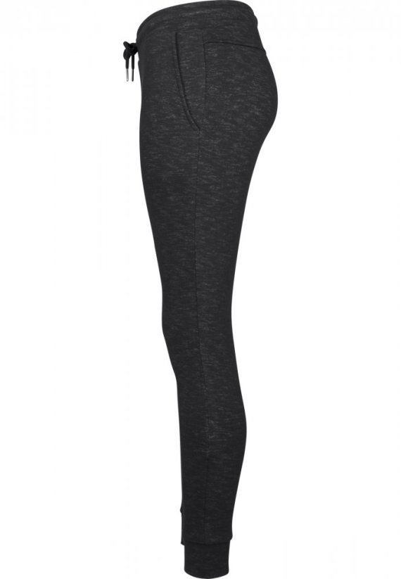 Dámske tepláky Urban Classics Ladies Space Dye Terry Jogpants - čierne