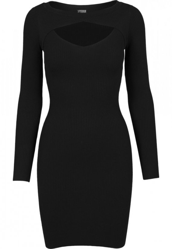 Ladies Cut Out Dress - black