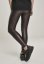 Legginsy Urban Classics Ladies Faux Leather High Waist Leggings - redwine