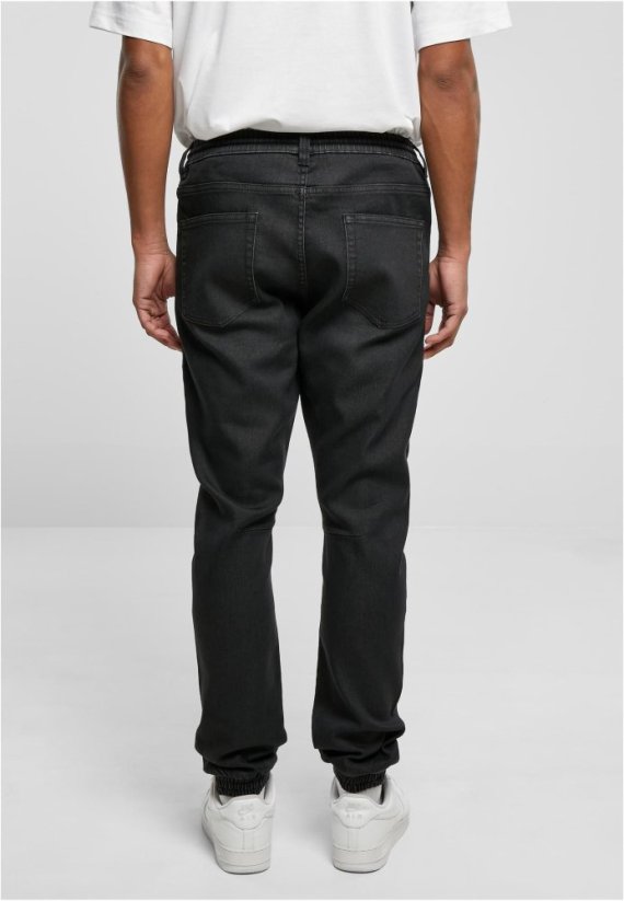 Knitted Denim Jogpants - realblack washed