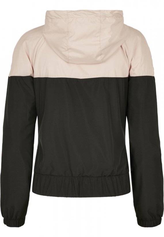 Dámská jarní/podzimní bunda Urban Classics Ladies Arrow Windbreaker - růžová,černá