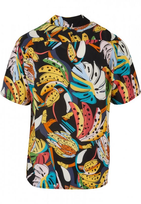 Farebná pánska košeľa Urban Classics Viscose AOP Resort Shirt