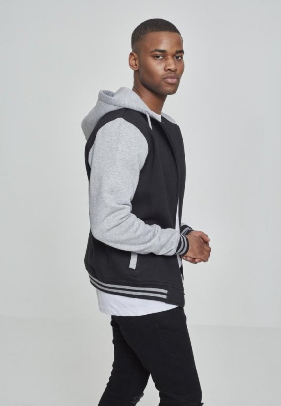 Černo/šedá pánská mikina Urban Classics 2-tone