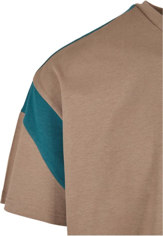 Active Tee - darkkhaki/teal