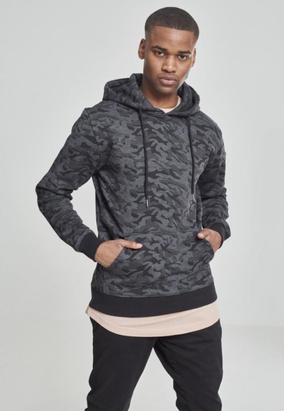 Mikina Urban Classics Sweat Camo Bomber Hoody - dark camouflage