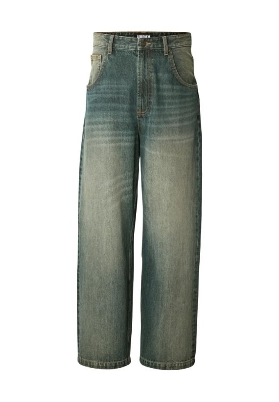 Super Baggy Jeans mid deep grey washed 32 - mid blue dirty washed