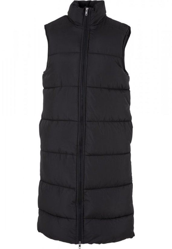 Černá dámská vesta Urban Classics Long Puffer
