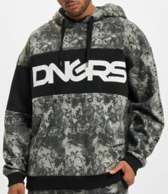 Mikina Dangerous DNGRS / Hoodie Marble in black