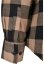 Ladies Turnup Checked Flanell Shirt - black/softtaupe