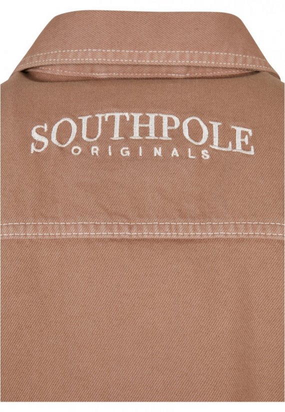 Southpole Script Cotton Jacket - warmsand