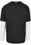 Pánské tričko Urban Classics Oversized Shaped Double Layer LS - černé, bílé