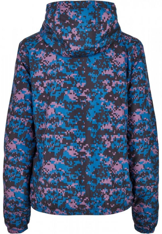 Ladies Camo Pull Over Jacket - digital duskviolet camo