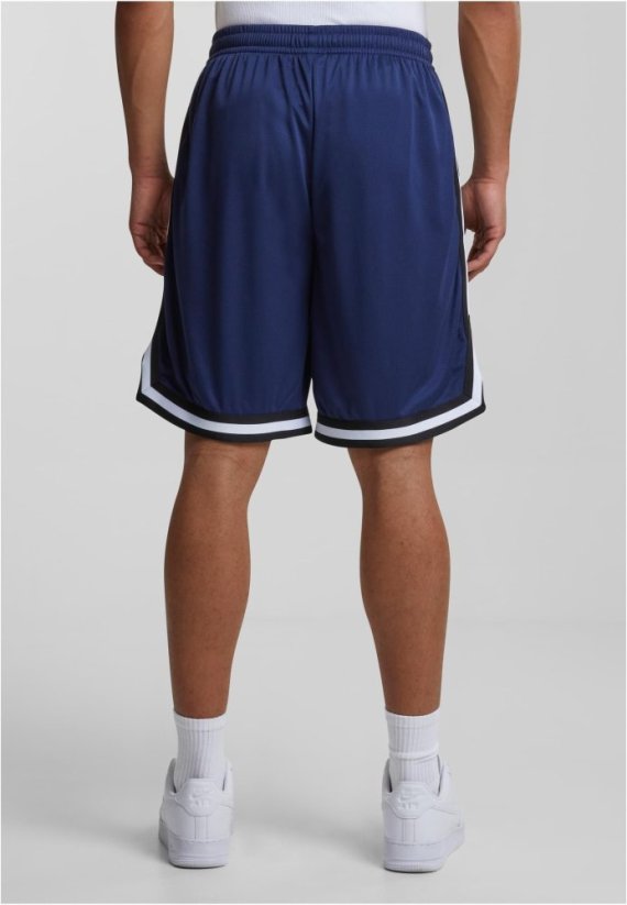 Stripes Mesh Shorts blkredwht XL - darkblue/black/white