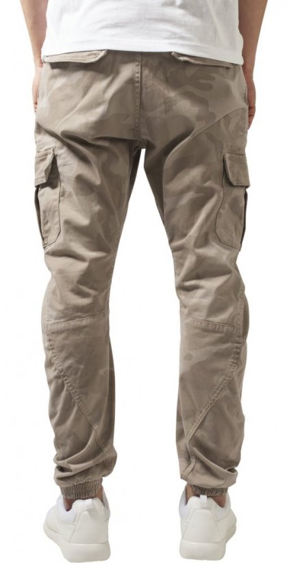 Pánské kalhoty Urban Classics Camo Cargo Jogging Pants - sand camo