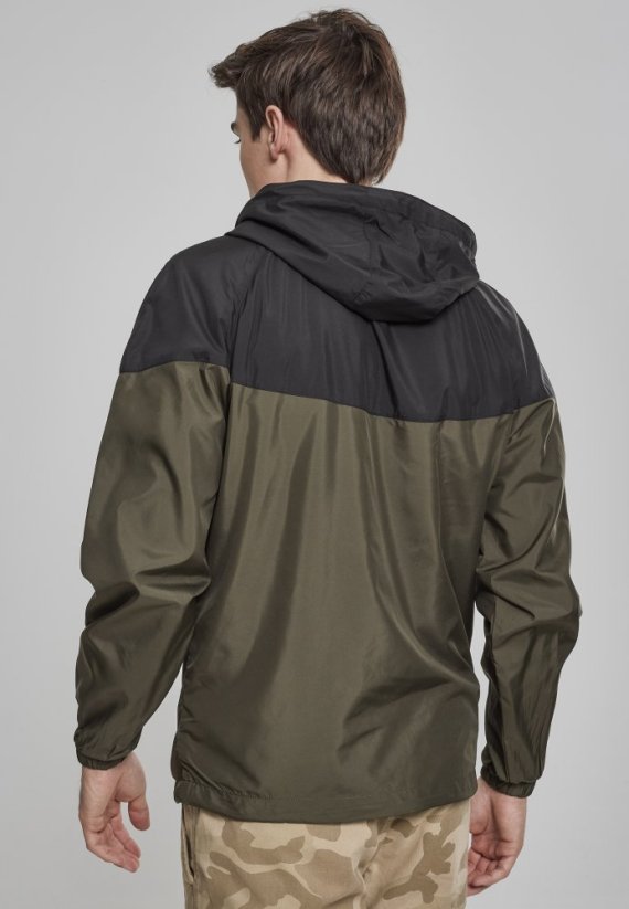 2-Tone Tech Windrunner - blk/darkolive