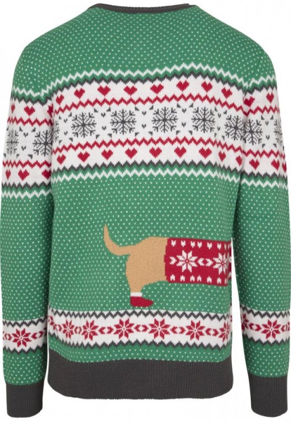 Svetr Urban Classics Sausage Dog Christmas Sweater